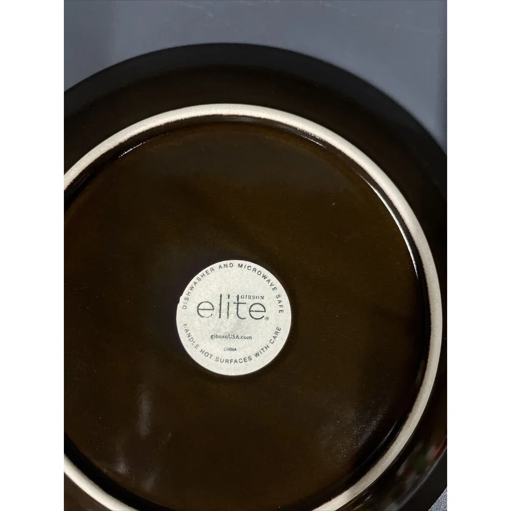 Gibson Designs Elite Reactive Glaze Salad‎ Plate 8.25” EUC